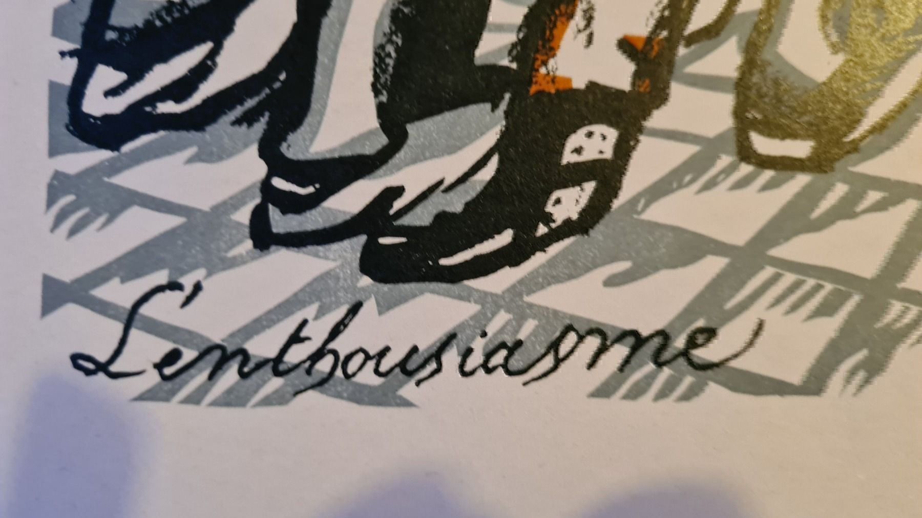 Foto & Immagini: Edmond Bille Farblithografie "un dance – Usato da Emmenbrücke venduto da Kunstankaufverkauf9 3