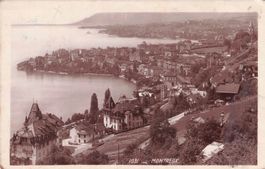 Montreux VD // 1930 ville vue générale