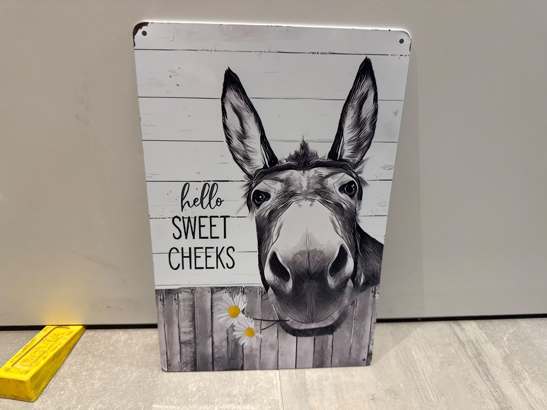 Ecriteaux: Hello SWEET CHEEKS / ANGEBOT METALL SCHILD – Neuf avec emballage d'origine à Seon par Aaargauer01