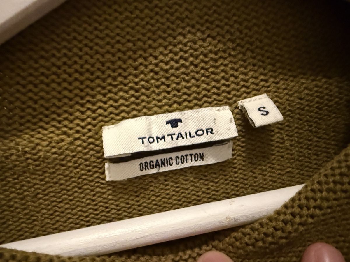 Tom Tailor Maglioni & Felpe: Tom Tailor Strickpullover, Gr. S, Olive Organic Qualitat – Usato da Lenzburg venduto da Reniss_ 1