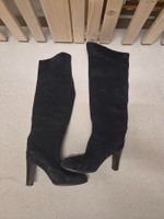 Schwarze Overknee / Kniehohe Stiefel (Guido Pasquali) Gr. 40