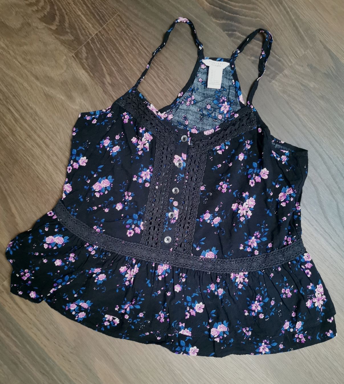 Tops: Sommertop mit Blumenmuster, Gr. S – Gebraucht aus Obergerlafingen von Sigus