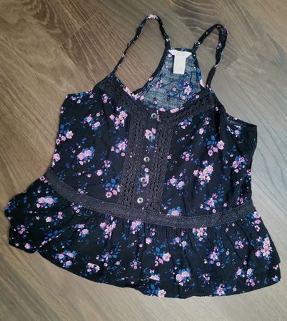 Sommertop mit Blumenmuster, Gr. S