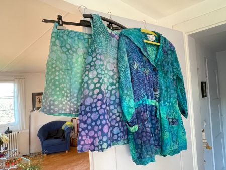 3-teiliges Sommerset: Shorts,Top u.Jacke  f.Strand, Freizeit