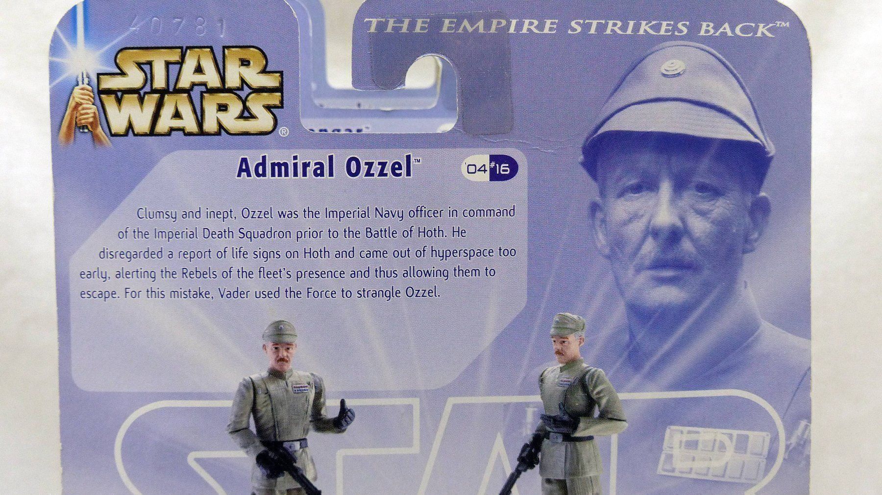 Figuren: STAR WARS RARE ADMIRAL OZZEL EXECUTOR BY HASBRO 2004 – Neu und originalverpackt aus Lugano von YouWantUS 2