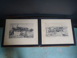 2X OTTO BRASCHLER LITHOGRAPHIE