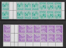 1934: Landchaft Zwischensteg S.perforiert Serie (Vierer) **