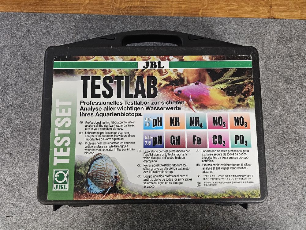 Grosser JBL Testlab Wasser Testkoffer Aquarium Profi Set Kaufen auf