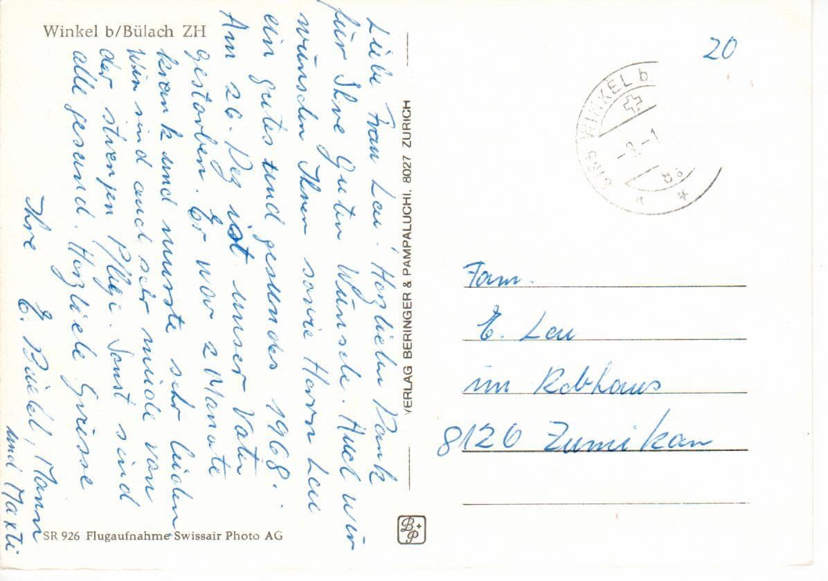 Cartes postales: Winkel bei Bülach ZH – D'occasion à Wolhusen par Curver9 1