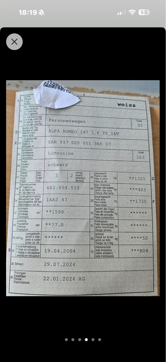 Alfa Romeo Automobili: Alfa Romeo 147 1.6 t.spark – Usato da Zürich venduto da MM.04 6