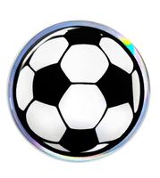 Fussball 3D Aufkleber Sticker 48mm