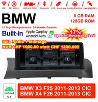 10.25 Zoll Autoradio Für BMW X3/X4 F25/26 CIC + Montage