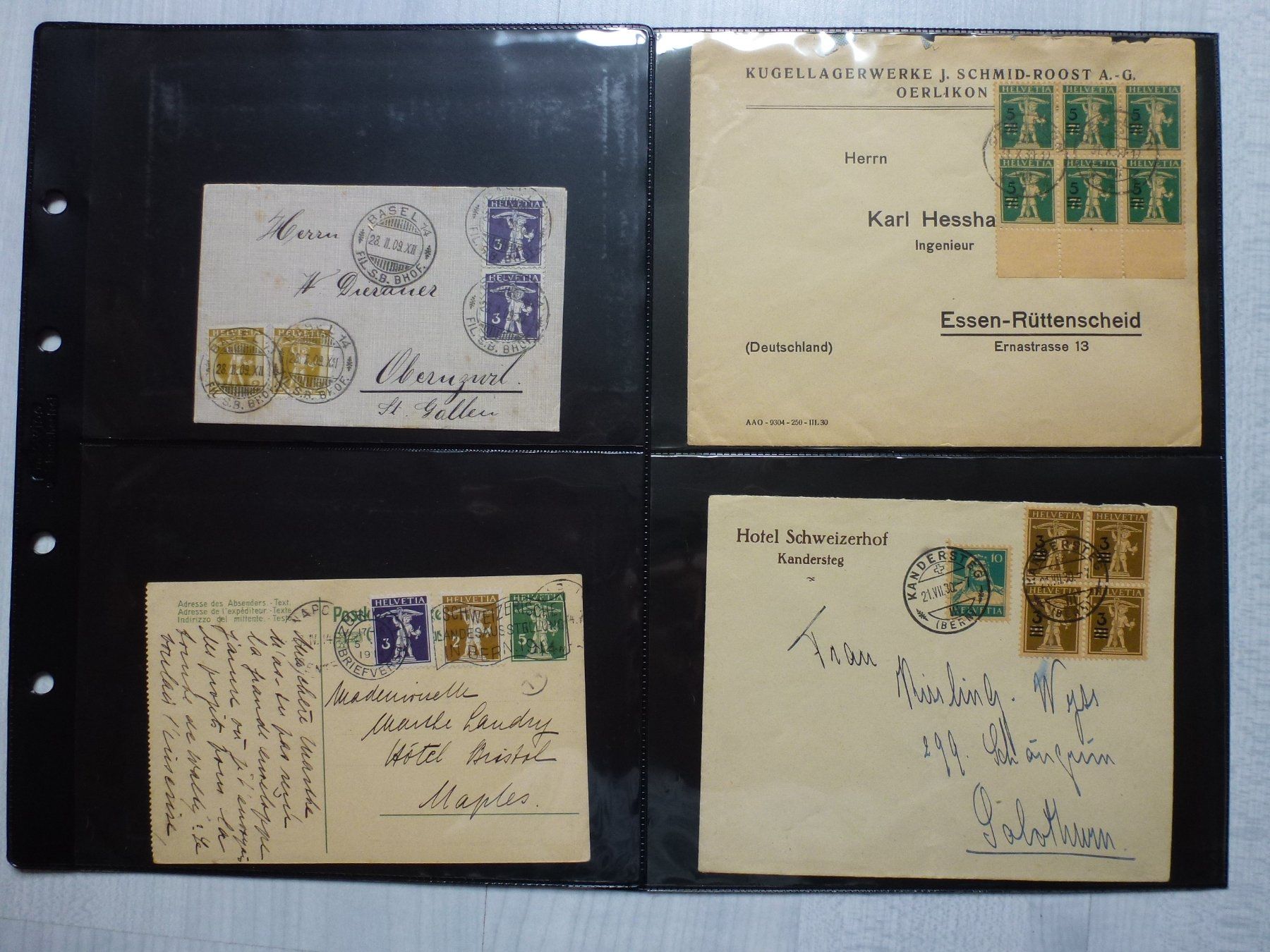 Tutti i francobolli: Lot ++ Interessante Schweizer Beleg-Sammlung ab 1909 – Usato da Walkringen venduto da Casablanca777 1