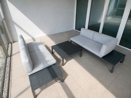 Gartensitzgruppe 2 Sofas 2 Tische gebraucht