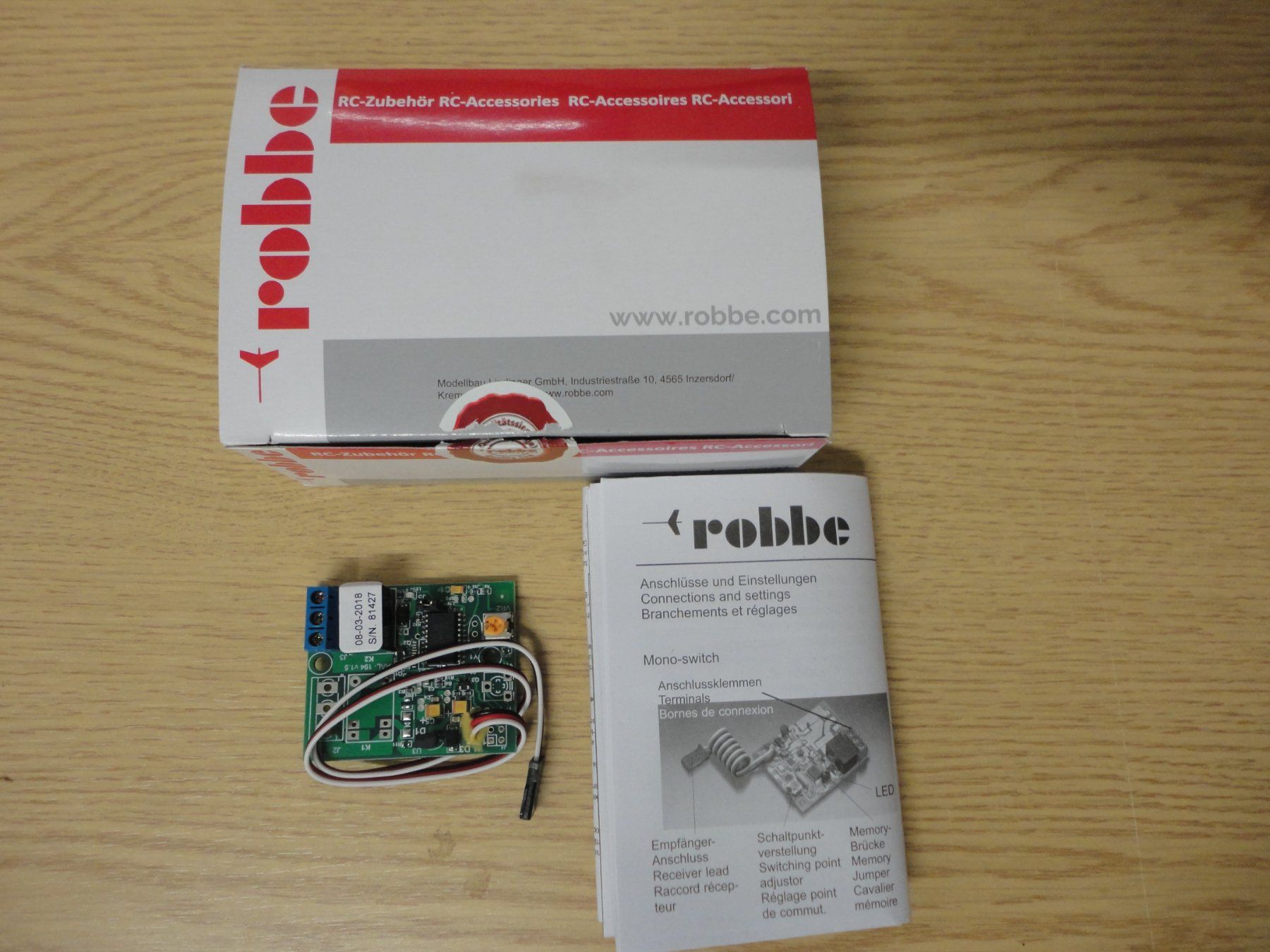 Robbe RC Modellbau: ROBBE Mono SWITCH (MEMO) – Neu und originalverpackt aus Horgen von RcModell