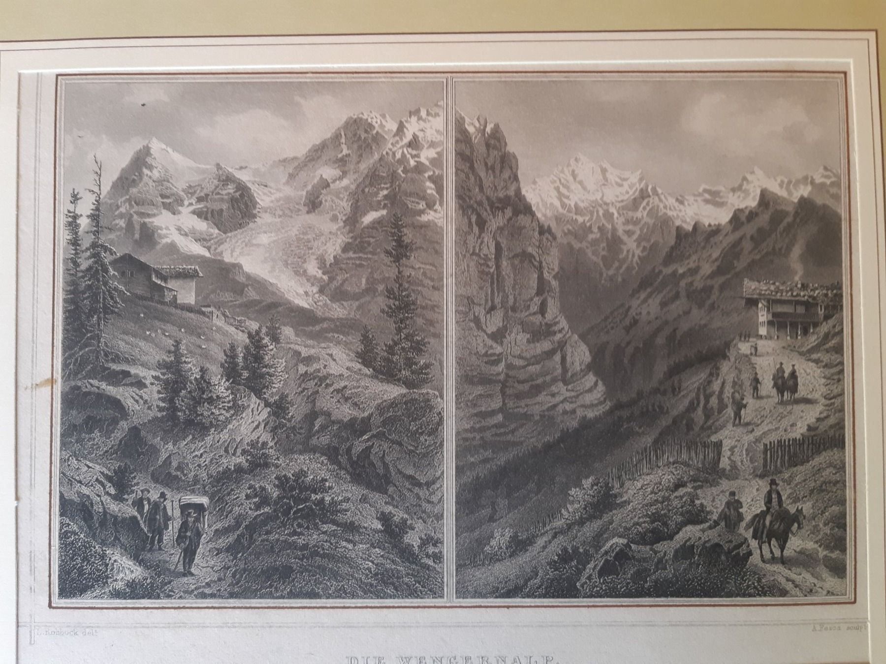 Grafiken & Lithographien: Lot Lithos Lawinensturz, etc. – Gebraucht aus Grindelwald von carro5 6