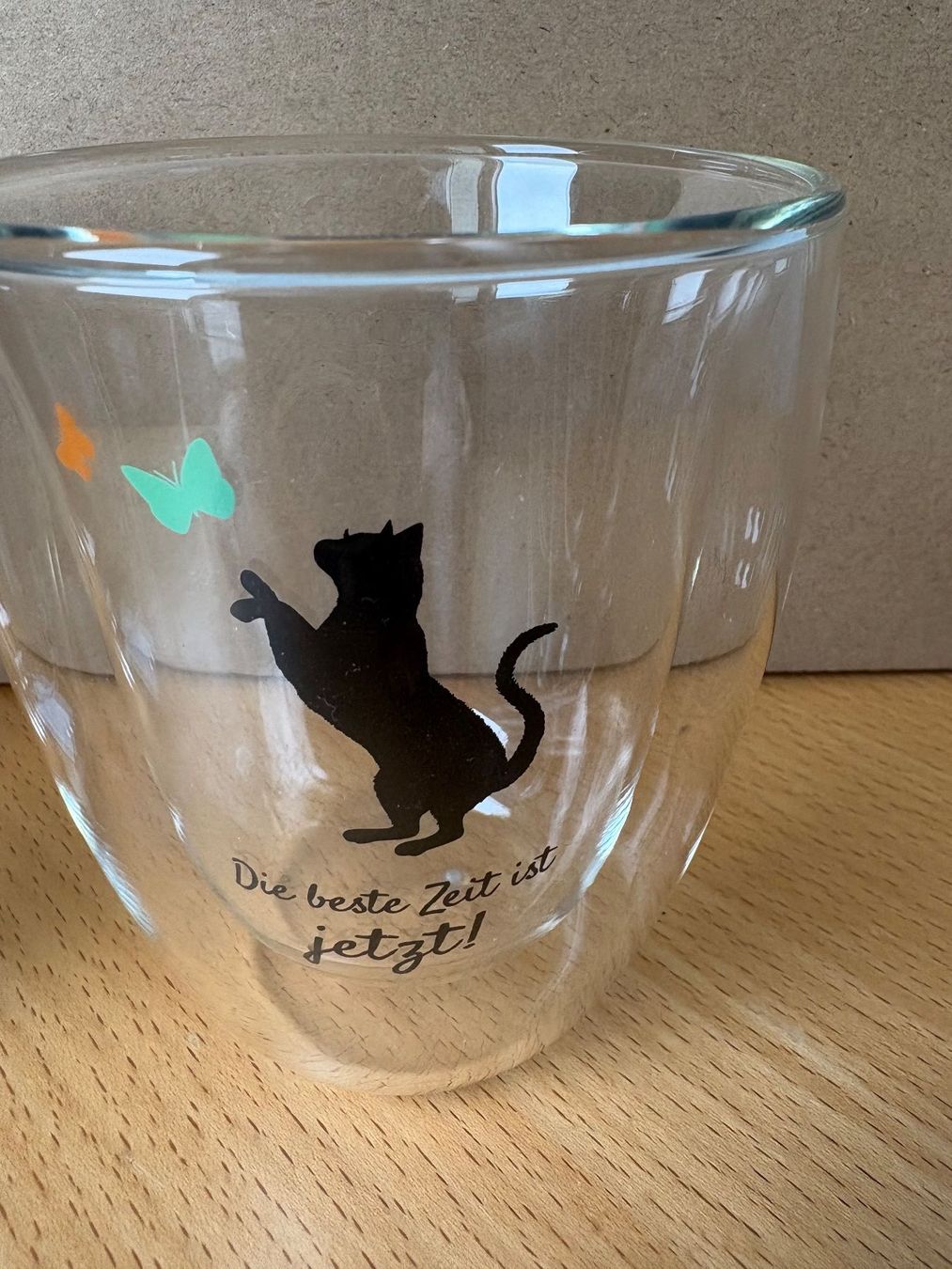 Bicchieri: Gläser Doppelwandig mit Katzenmotiv – Nuovo e nell'imballaggio originale da St. Gallen venduto da Adwen 3