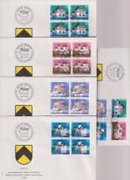 PP. FDC-Serie 1978. Einzelmarken & Vierer-Blocks.