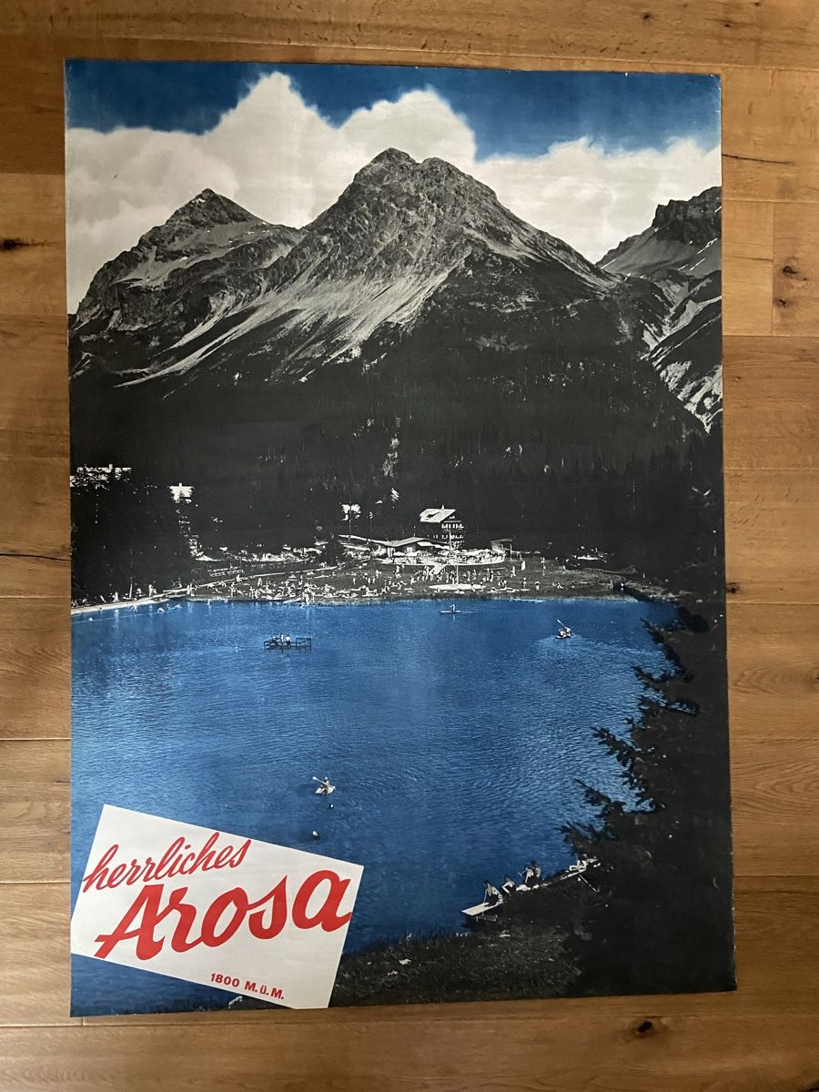 Poster & Bilder: Arosa Tourismus Plakat – Gebraucht aus Chur von Kunst-Chur