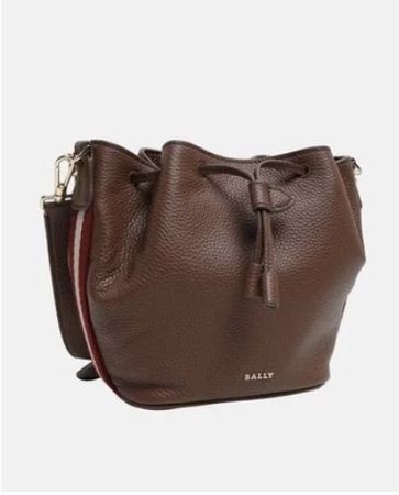 Beuteltasche Bally braunes Leder sehr guter Zustand