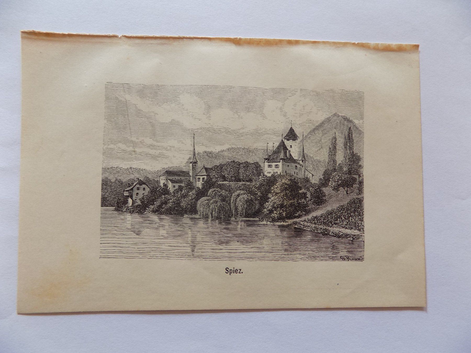 Gravures: Spiez – D'occasion à Risch par Antikfee 2
