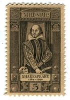 Briefmarke "William Shakespeare". USA