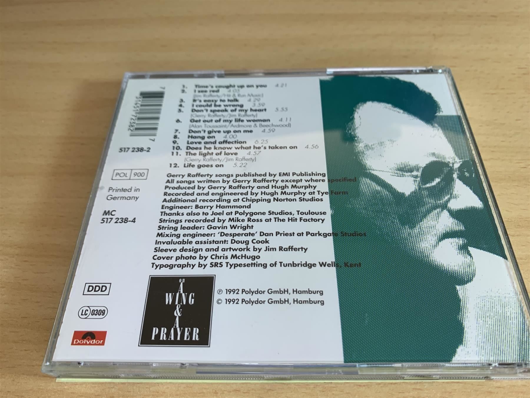 CD: Gerry Rafferty – On A Wing & A Prayer – Usato da Rikon im Tösstal venduto da Alpenmutz 1