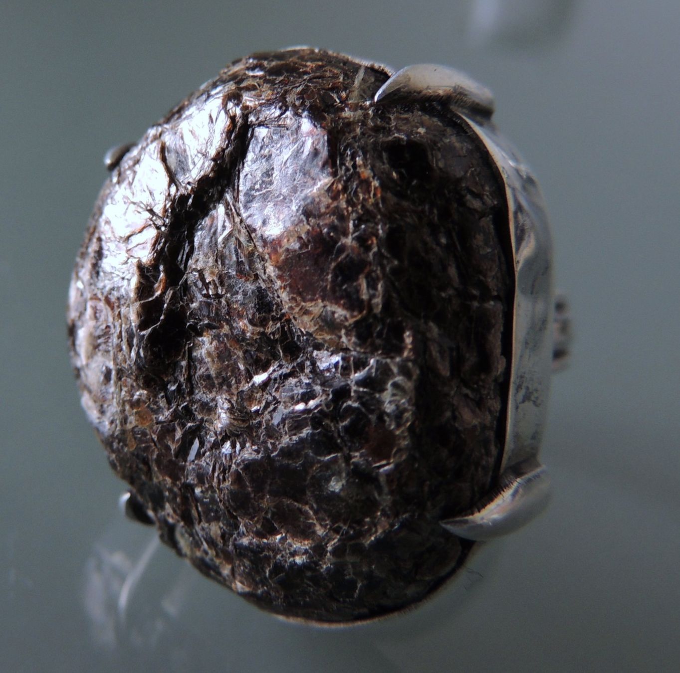 Ringe: Großer Muskovit Silber 925 Fingerring Gr. 59 – Gebraucht aus Waldenburg von schaller707 3