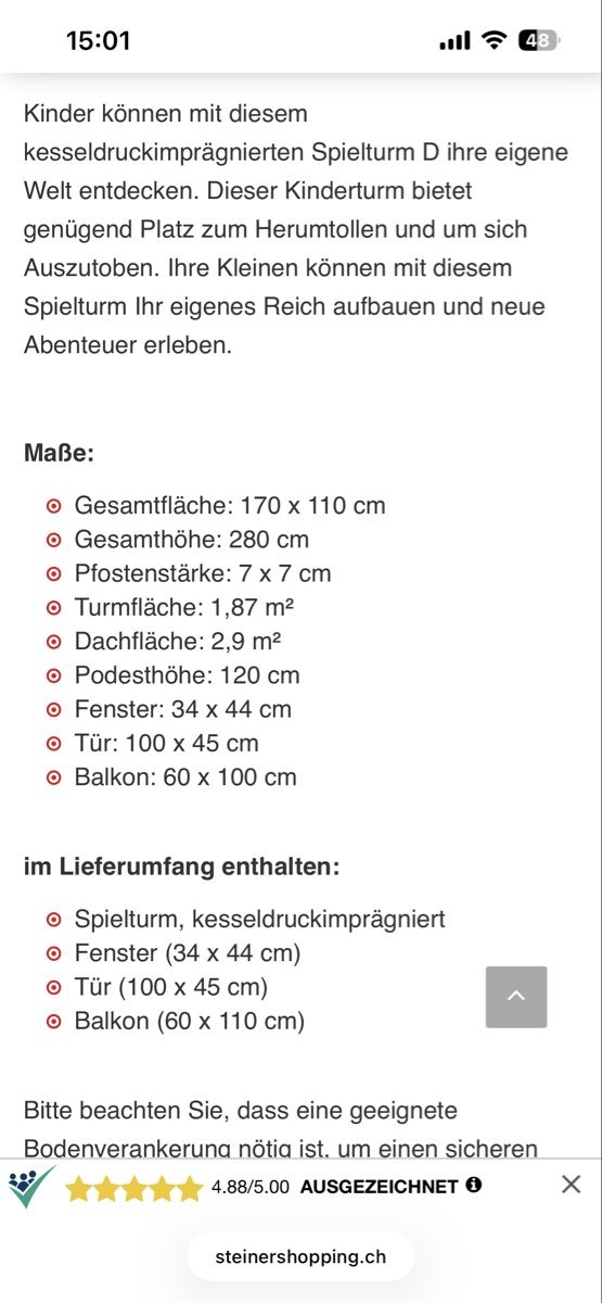 Gartenhäuser & Gewächshäuser: Baumhaus – Neu und originalverpackt aus Zürich von patriziaperlini 1