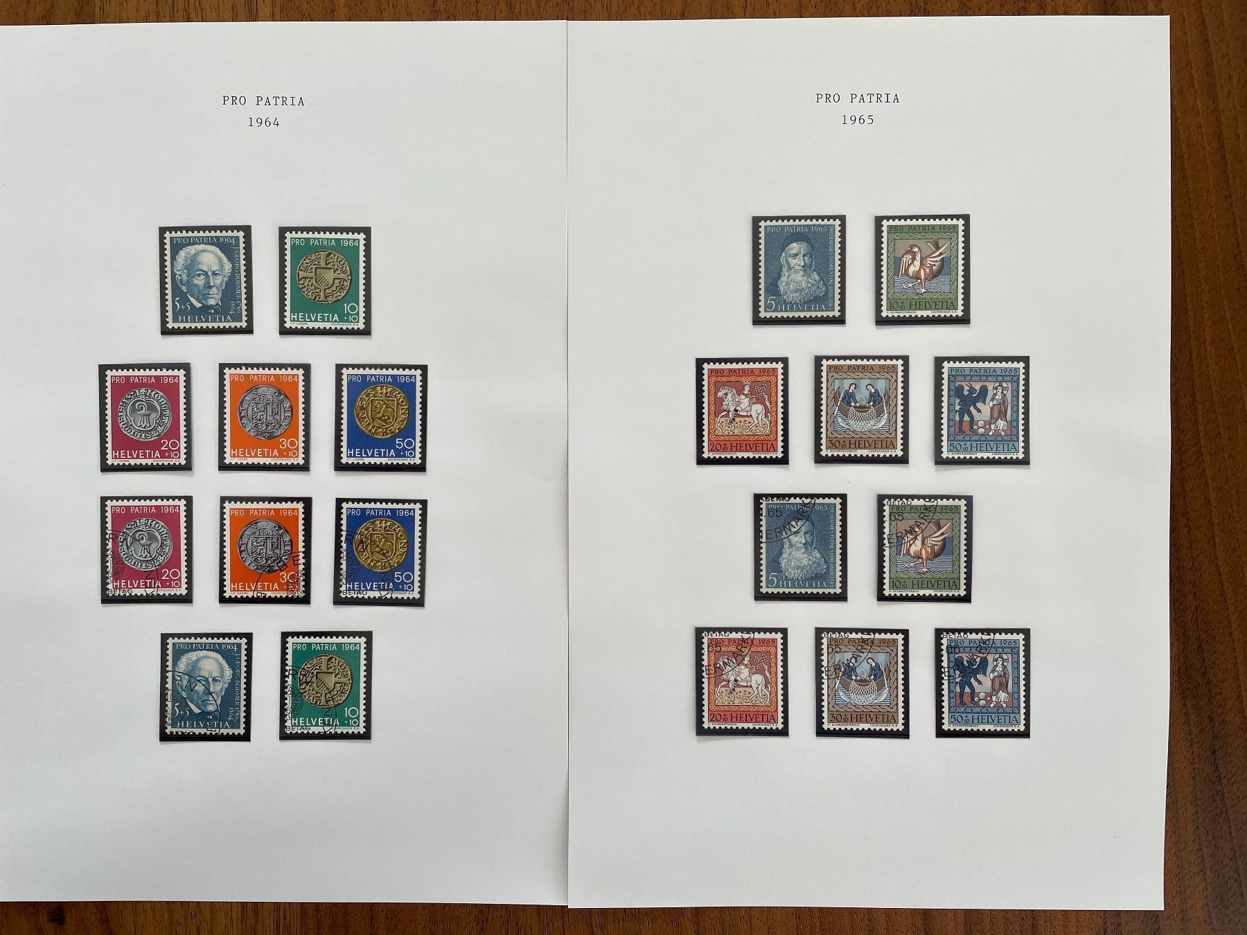Alle Briefmarken: Sammlung Pro Patria 1960 - 1969 – Gebraucht aus Adligenswil von Treegarden 2