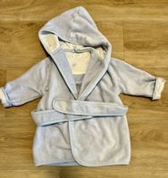Bademantel aus Baumwolle, 12-18 Monate, Babyblau, superweich