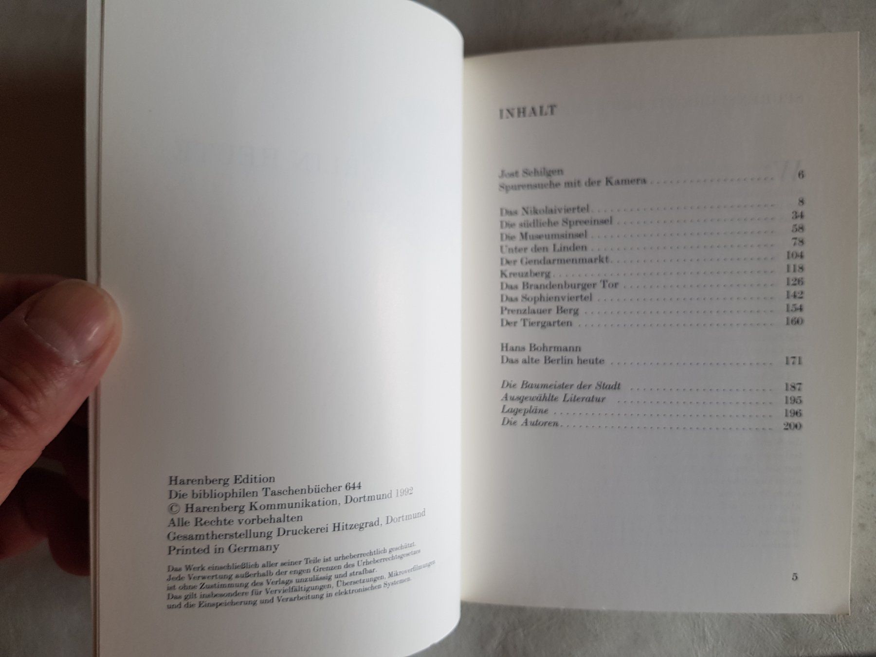 Libri: Das alte Berlin heute - Schilgen / Bohrmann - 1992 – Usato da Walterswil BE venduto da Lonitti 6
