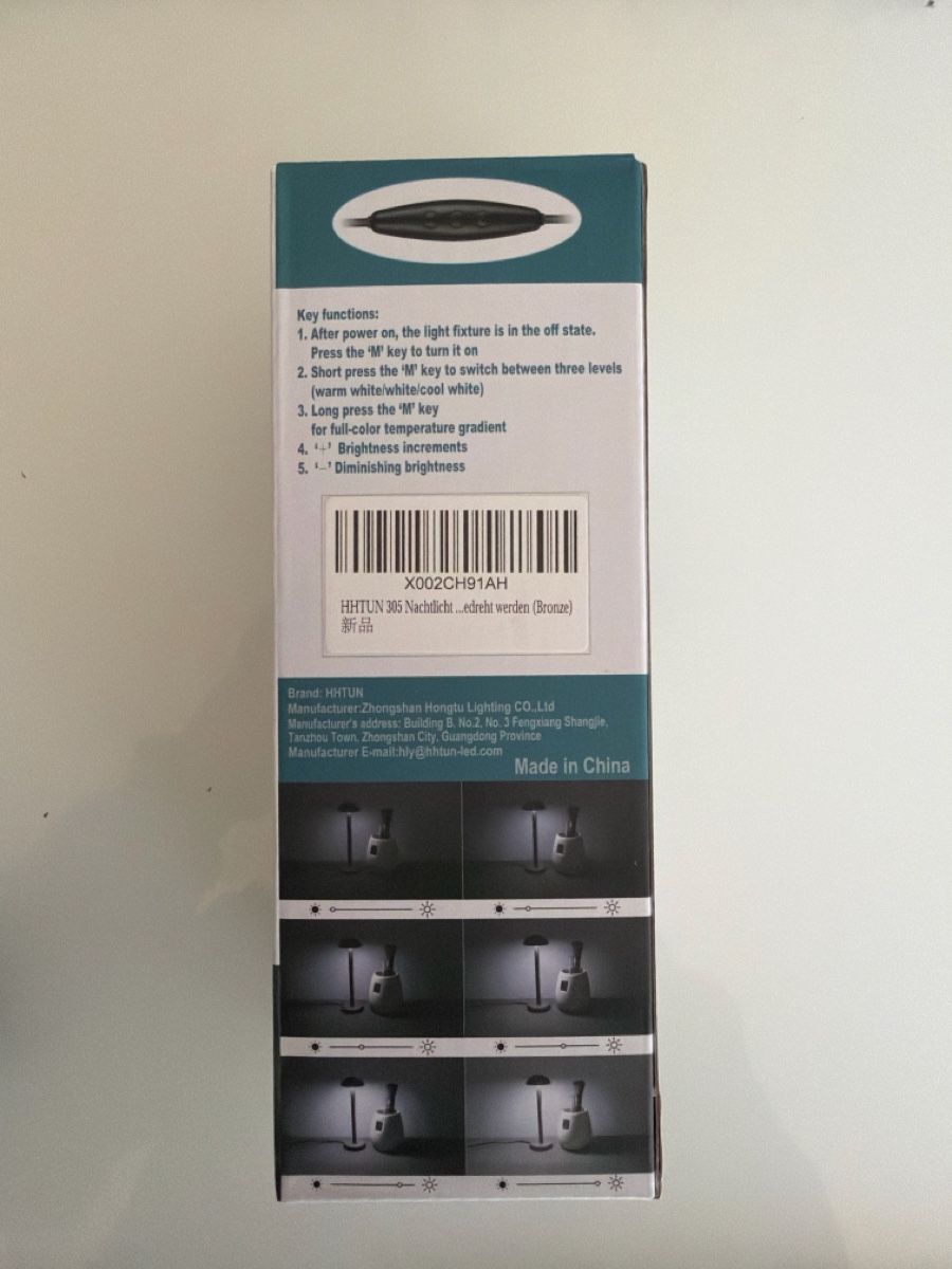 Lampade: Neue 3W LED Nachttischlampe, dimmbar – Nuovo e nell'imballaggio originale da Dübendorf venduto da Den_777 2