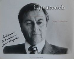 Jason Wingreen (1920-2015) Schauspieler - sign. Grossfoto