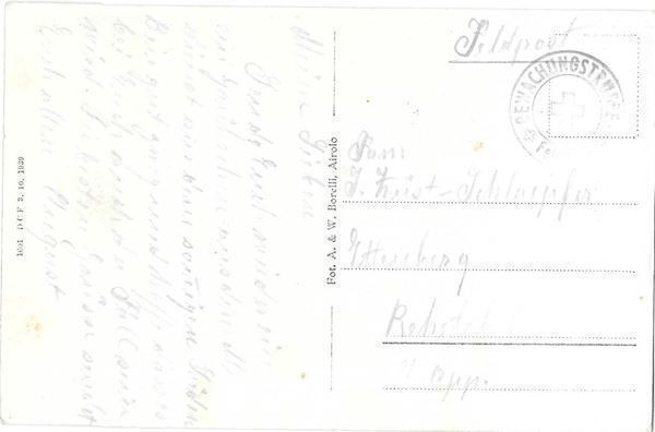 Cartoline postali: Airolo vista generale Feldpoststempel – Usato da Olten venduto da clotaldi 1