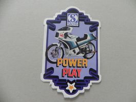 Kleber ca. 40 Jahre alt Motorrad Sachs Power Play Töff 1985