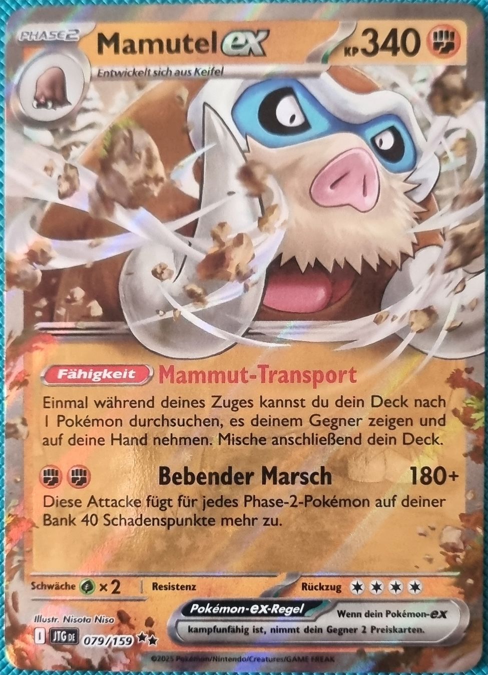 Pokémon Carte collezionabili: Pokemon Reisegefährten Mamutel EX DE – Nuovo (secondo la descrizione) da Oberbipp venduto da ret_6hxb