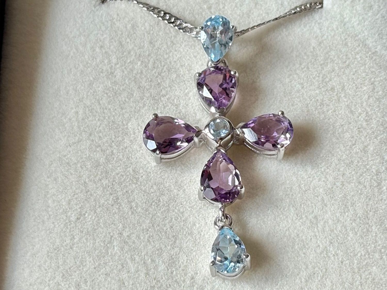 Anhänger: Amethyst, Topas Anhänger aus Silber 925, NEU – Neu (gemäss Beschreibung) aus Brugg AG von lau_9rvy