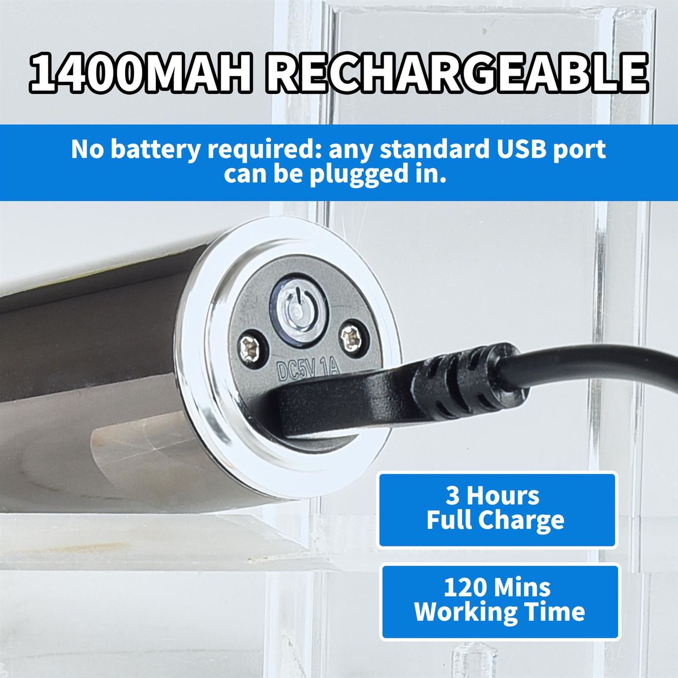 Prodotti per la cura & articoli per la pulizia: USB Elektrisch Haarschneider Trimmer – Nuovo (secondo la descrizione) da Thun venduto da Top32 4