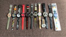 Vintage Swatch Uhren Sammlung, 12 Stück!