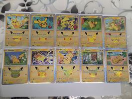 🇨🇵 Pokemon 30th 》Pikachu 10 Stück
