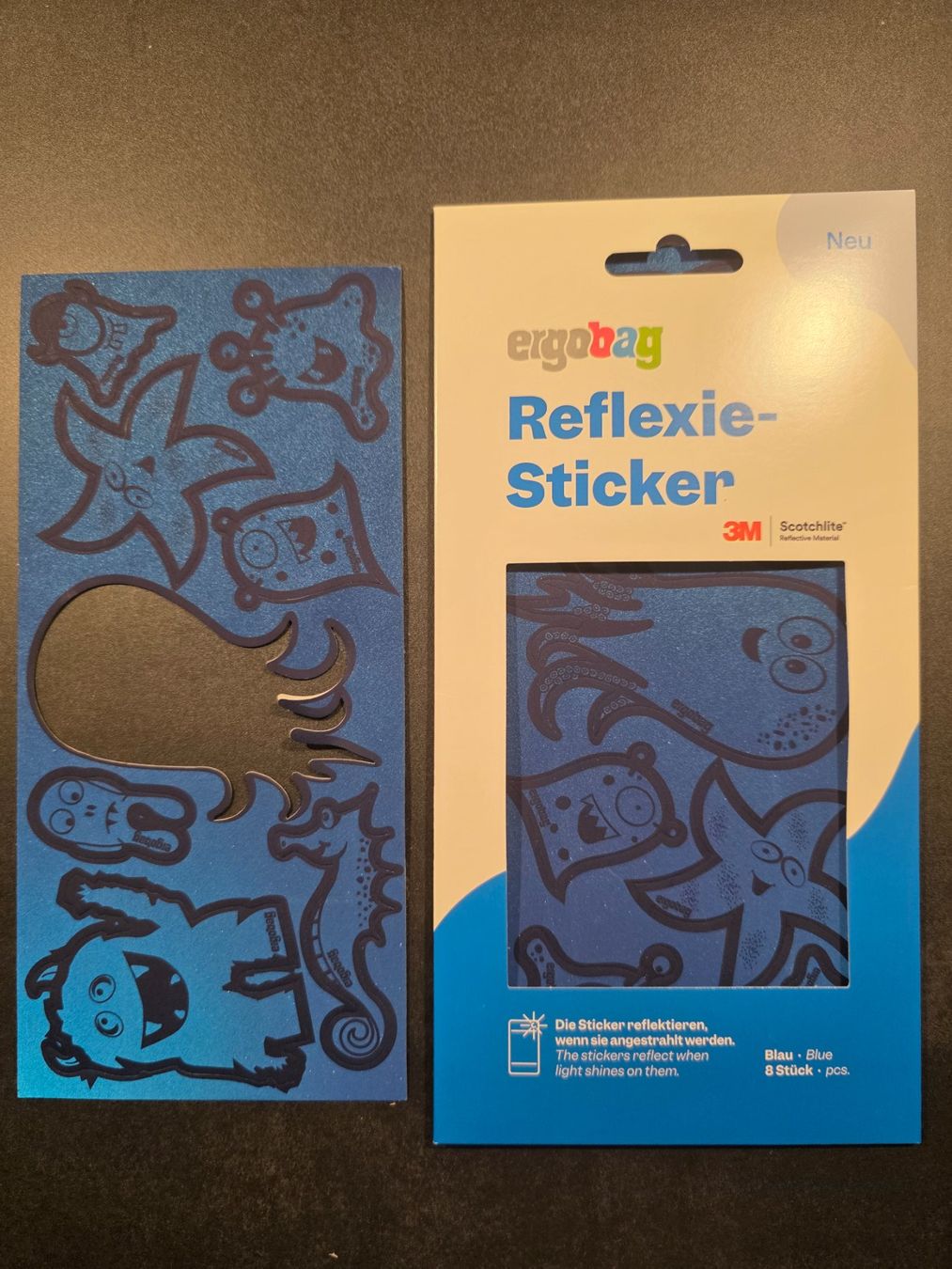 Sticker: Ergobag Reflektoren Sticker Blau Neu Schulsack Accessoires – Nuovo e nell'imballaggio originale da Kandersteg venduto da nvo_65py