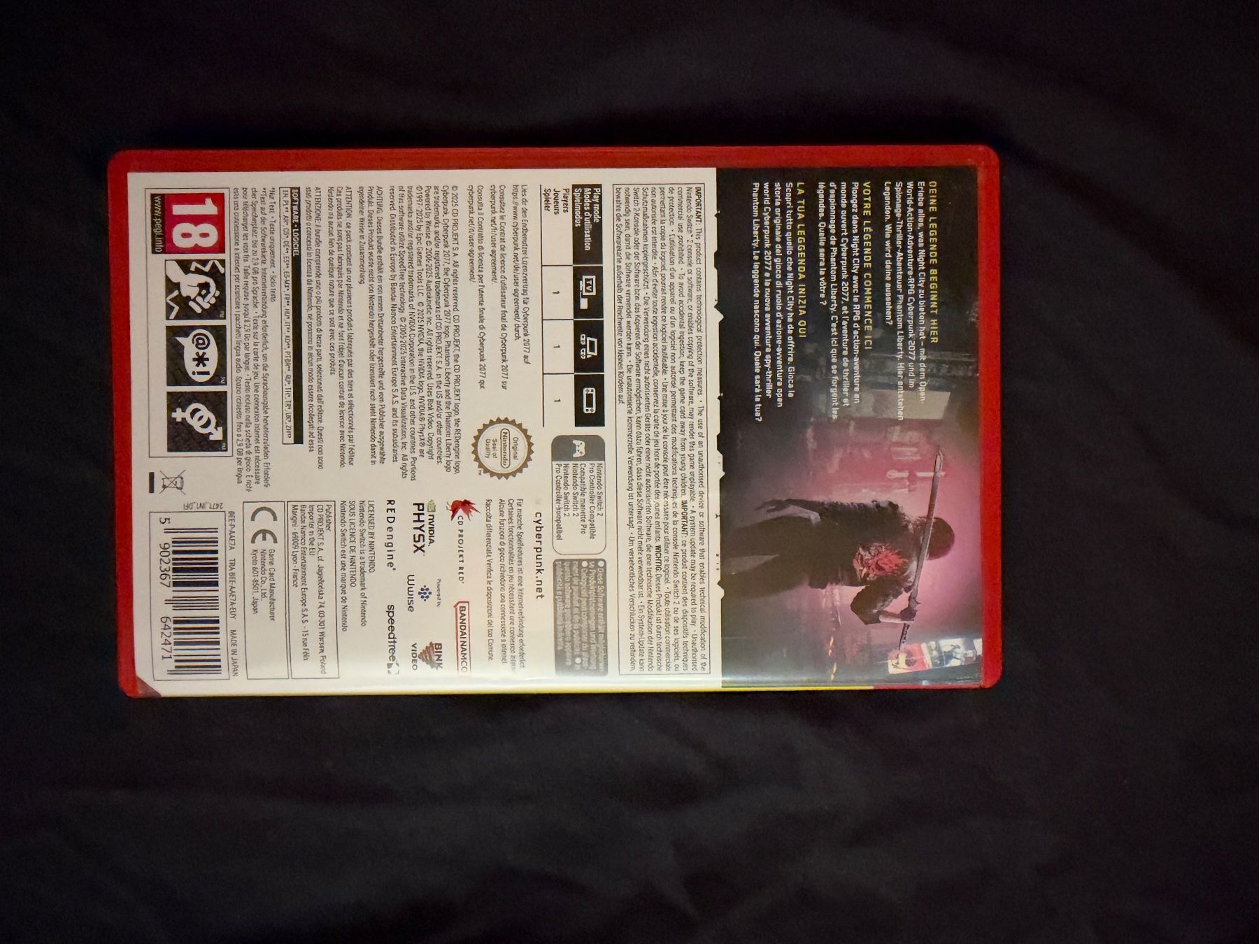 Nintendo Jeux: Nintendo Switch 2 Cyberpunk – D'occasion à Fahrni b. Thun par Roadrunner_ 1