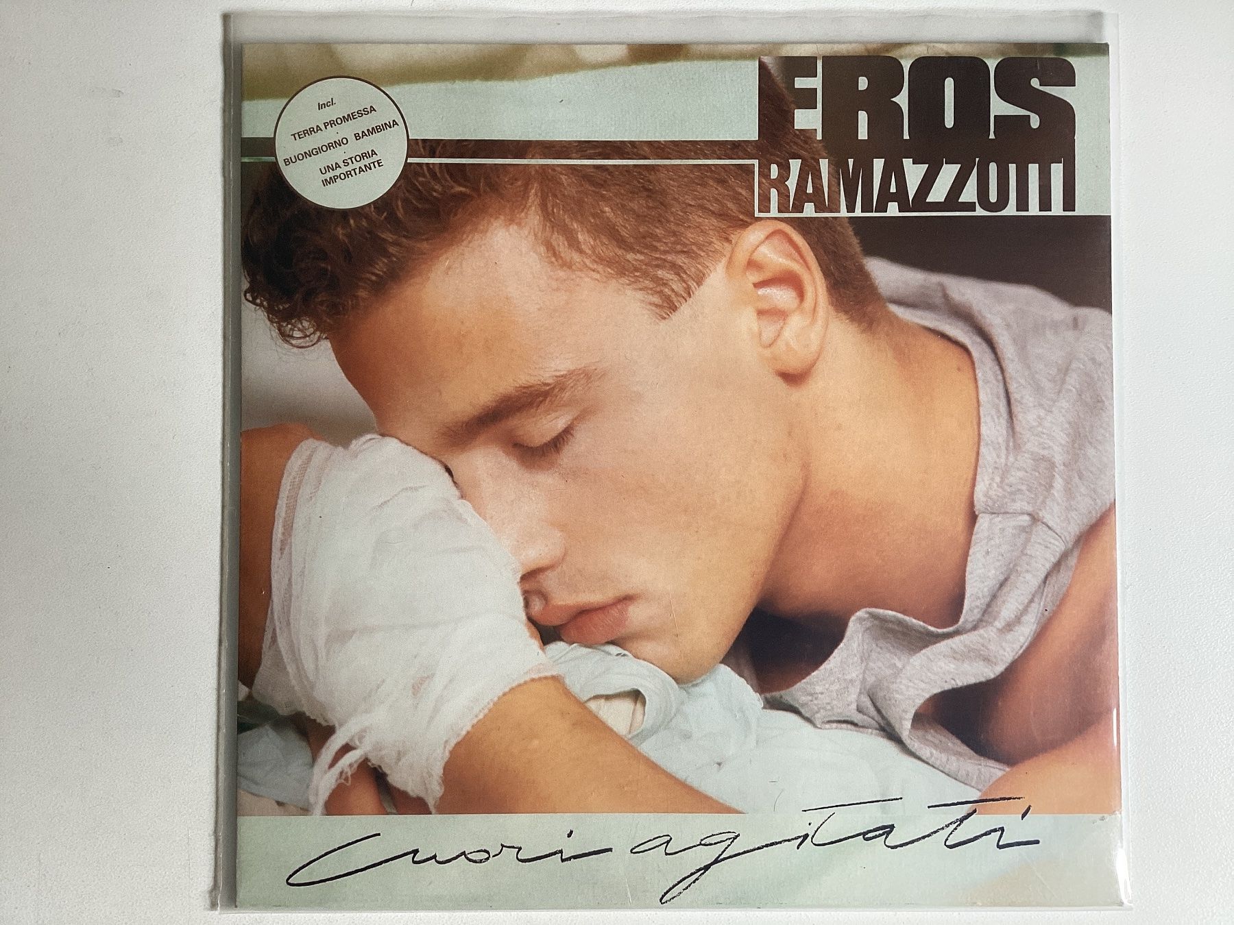 Vinyles: Eros Ramazzotti LP - Cuori Agitati – D'occasion à Gutenswil par Hamzian