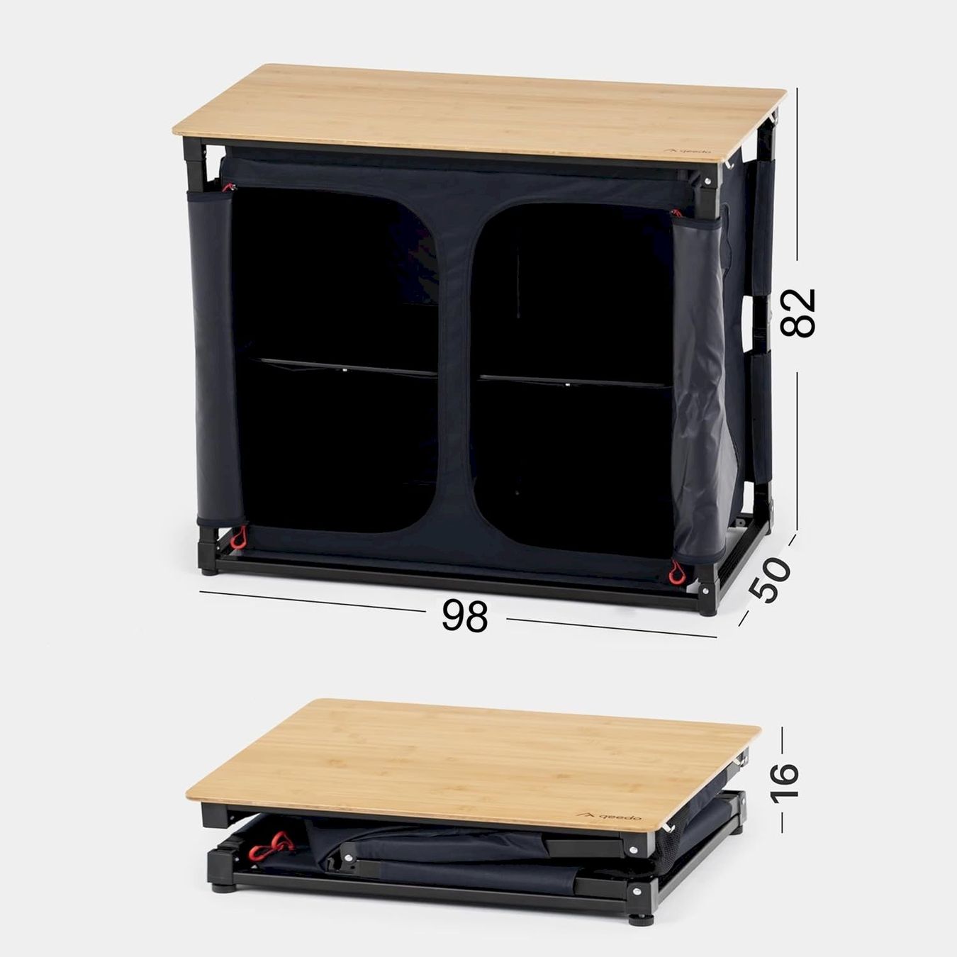 Mobili da campeggio: qeedo Quick Sammy mobiler CampingSchrank – Nuovo e nell'imballaggio originale da Bottighofen venduto da zaap 1