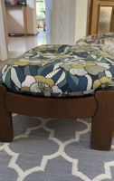 Vintage footstool footrest ottoman art deco style