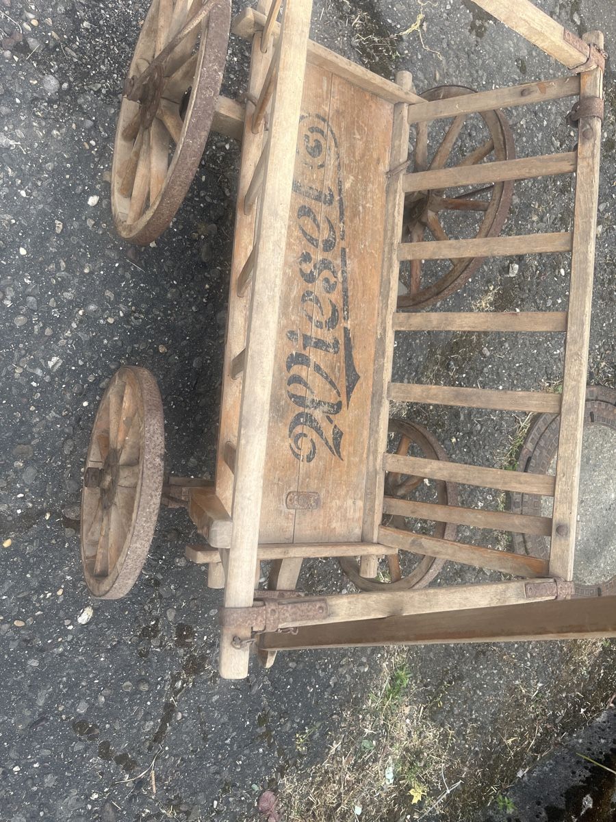 Schubkarren: Antiker Holz-Leiterwagen  – Gebraucht aus Brienz BE von hey_z9vg 1
