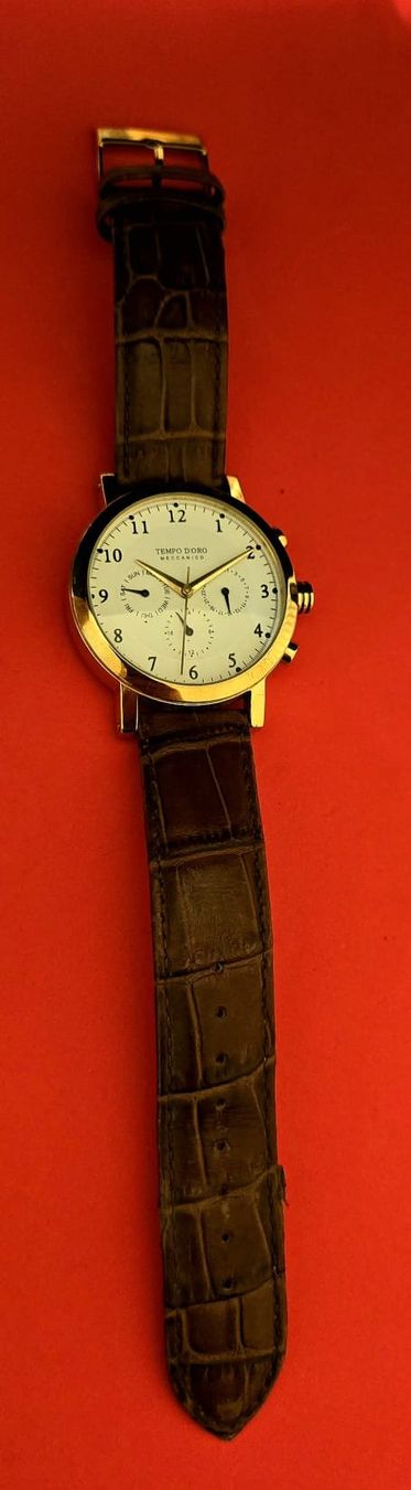 Tissot Uhren: TEMPO DORO MECCANICO AUTOMATIC CHRONOGRAPH HERREN UHR – Gebraucht aus Neftenbach von Taschen-Uhren 5