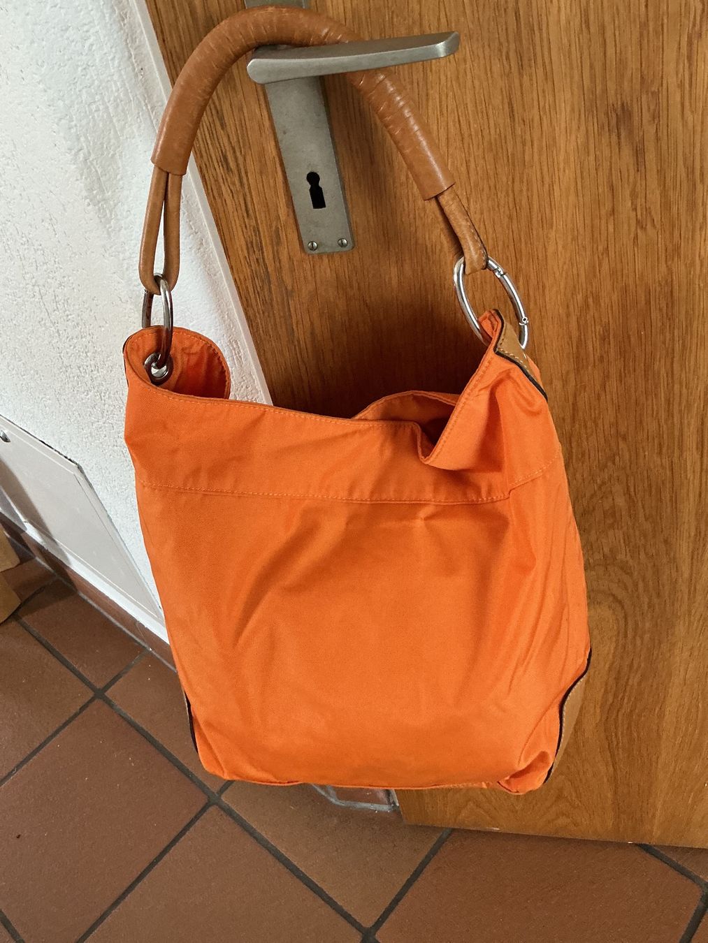 Bogner Sacs femmes: Bogner Tasche orange mit Leder – D'occasion à Wettingen par Andres54