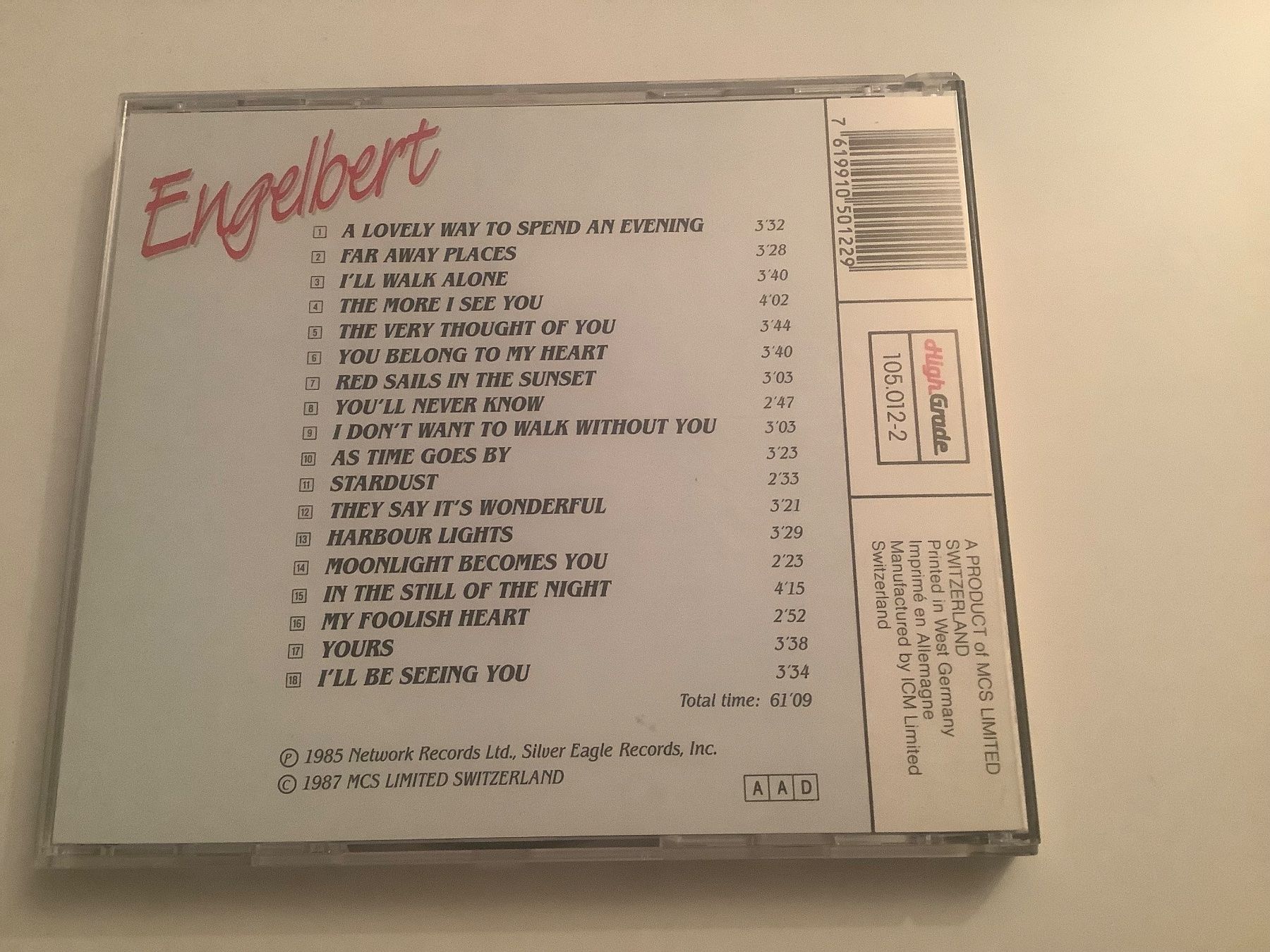 CD: Engelbert / Yours / 1987 – Usato da Dübendorf venduto da Shreck 1